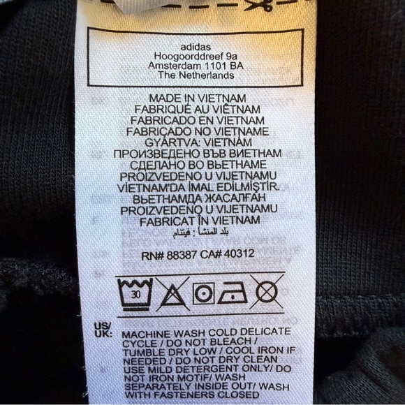 Adidas Black and Pink Womens Joggers Medium Athleisure Pants - Picture 9 of 9